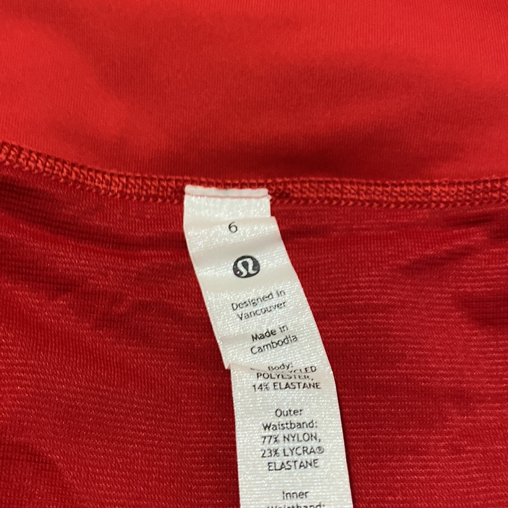 Lululemon Speed Up HR Short 4” Lined Dark Red - Picture 3 of 7